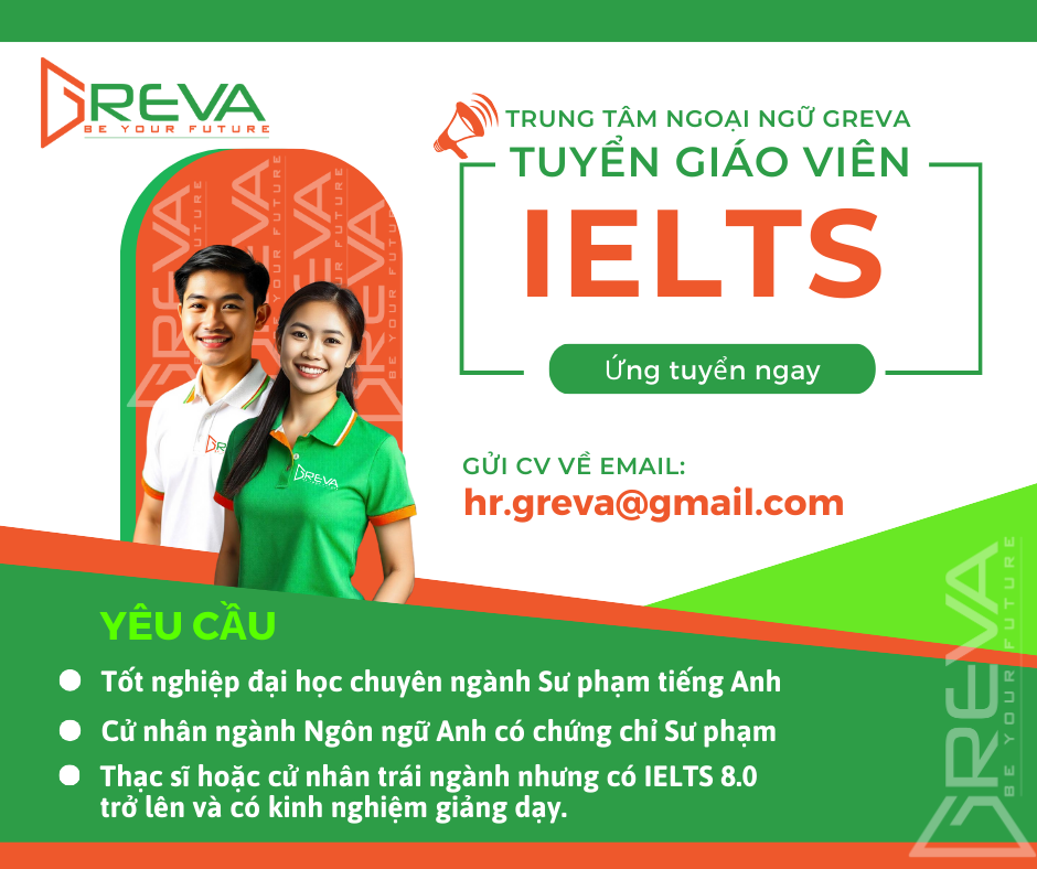 Tuyển giáo viên IELTS